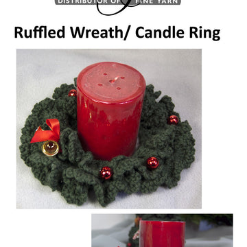 Ruffled Wreath/ Candle Ring Decoration Crochet Pattern