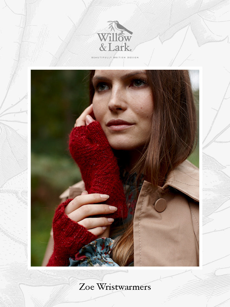 Willow & Lark Zoe Wristwarmers Knitting Pattern