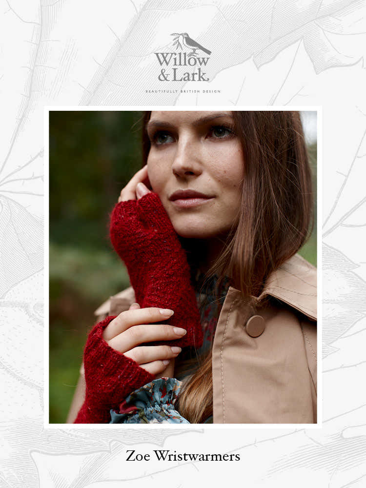 Willow & Lark Zoe Wristwarmers Knitting Pattern