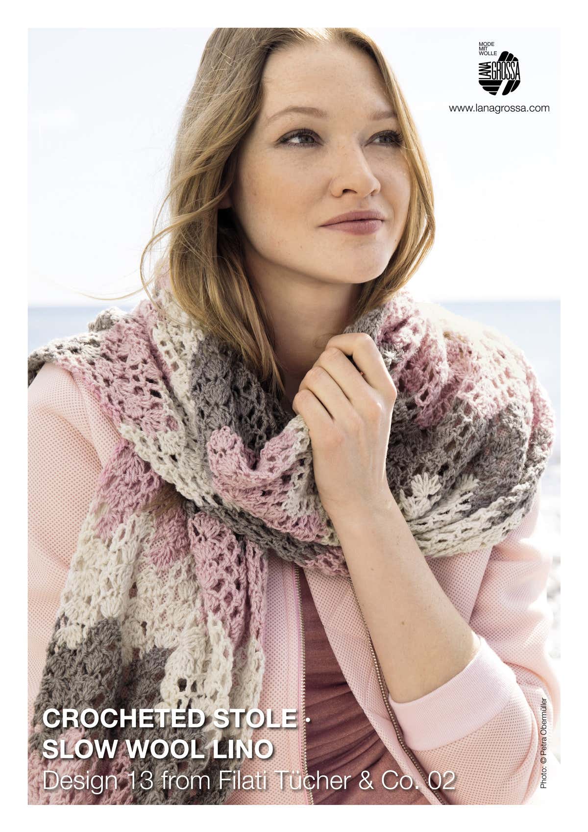 Lana Grossa Crocheted Stole Pattern