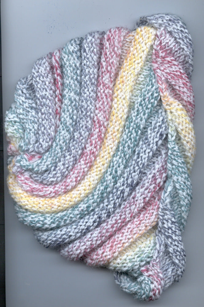 Spiral Rainbow Hat Knitting Pattern