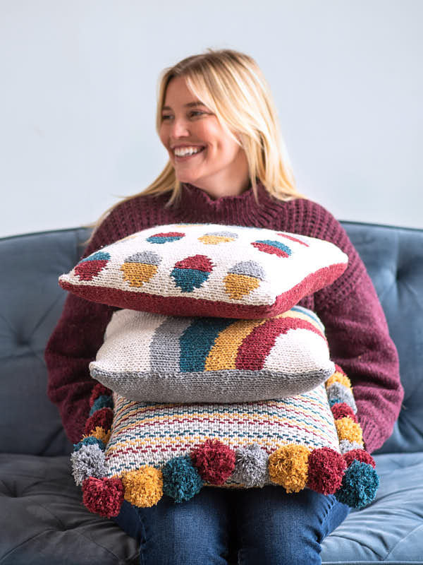 Lilo Lina Linde Cushions Knitting Pattern