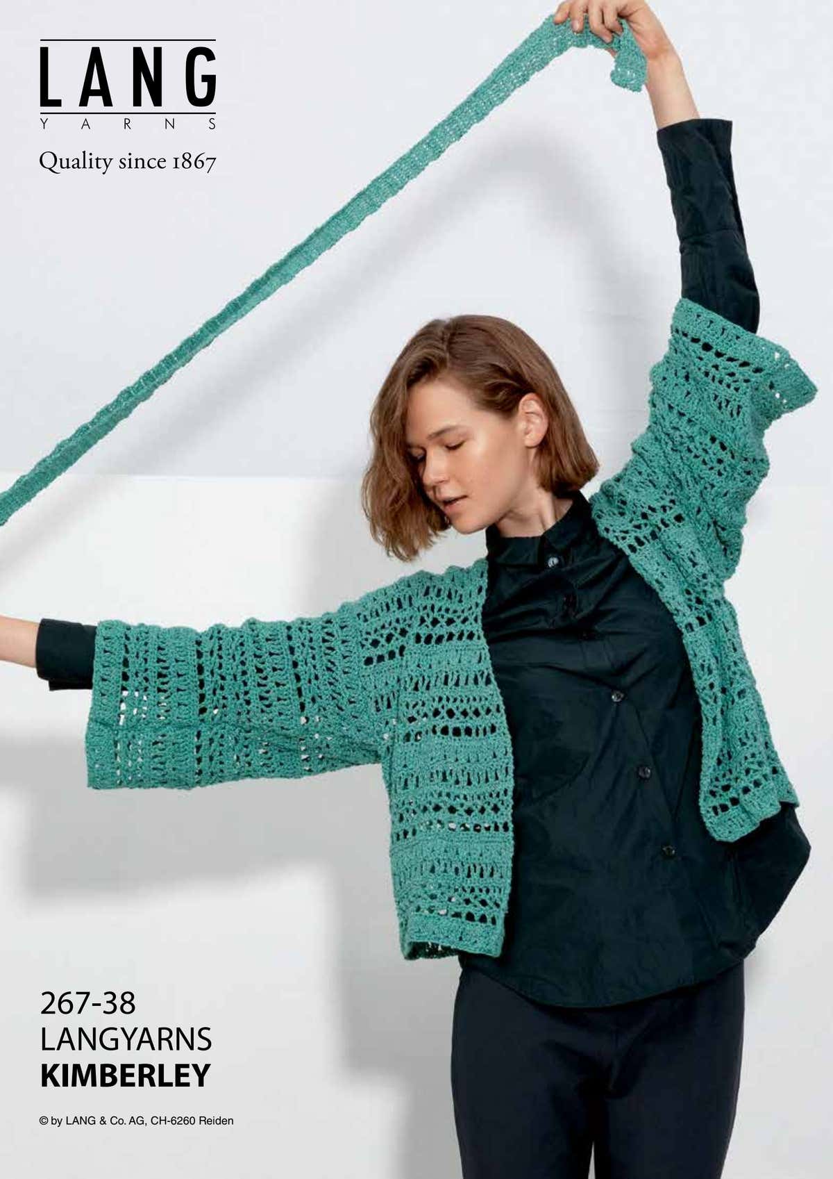 Lang 267-38 Jacket Cardigan Crochet Pattern