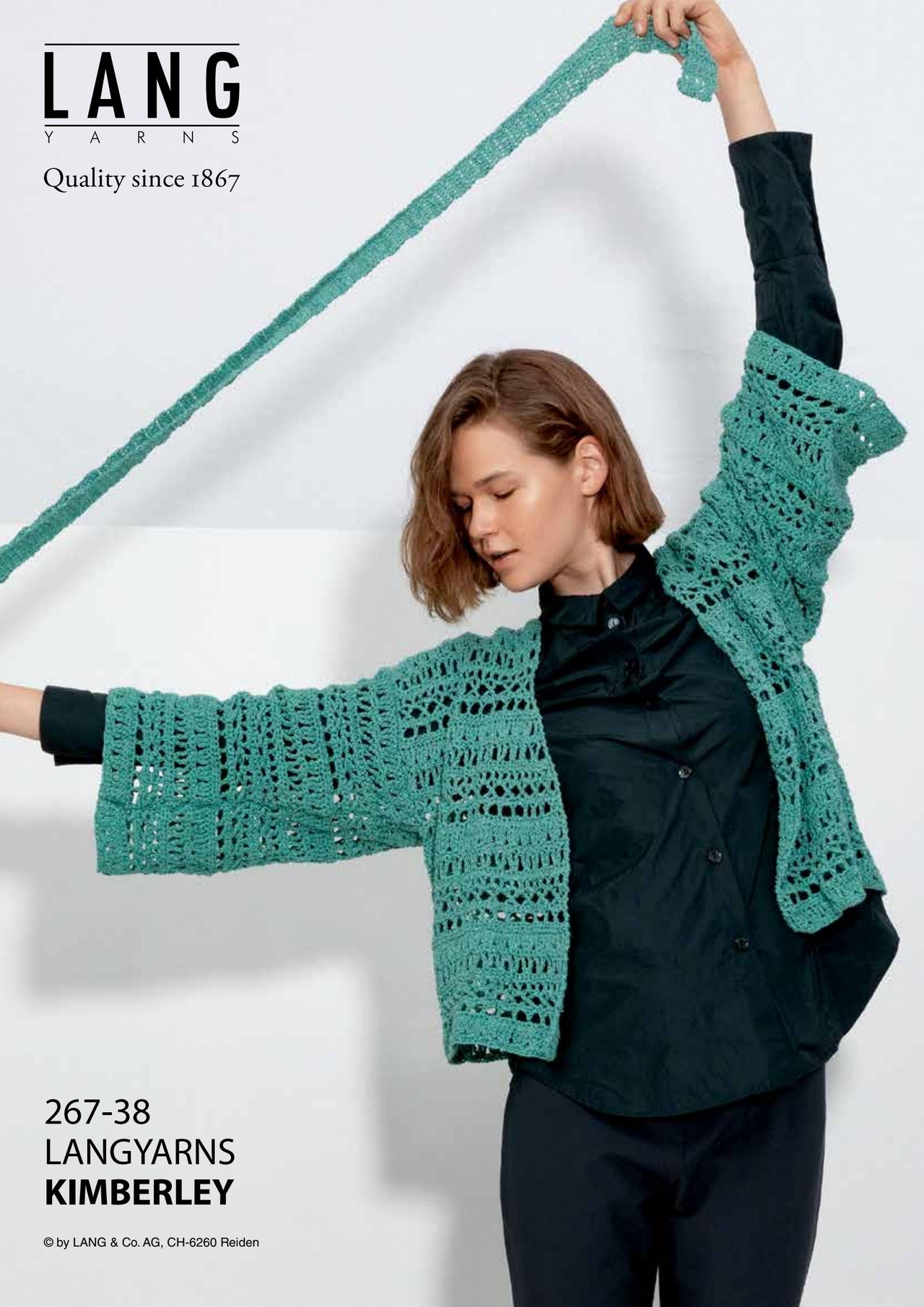 Lang 267-38 Jacket Cardigan Crochet Pattern