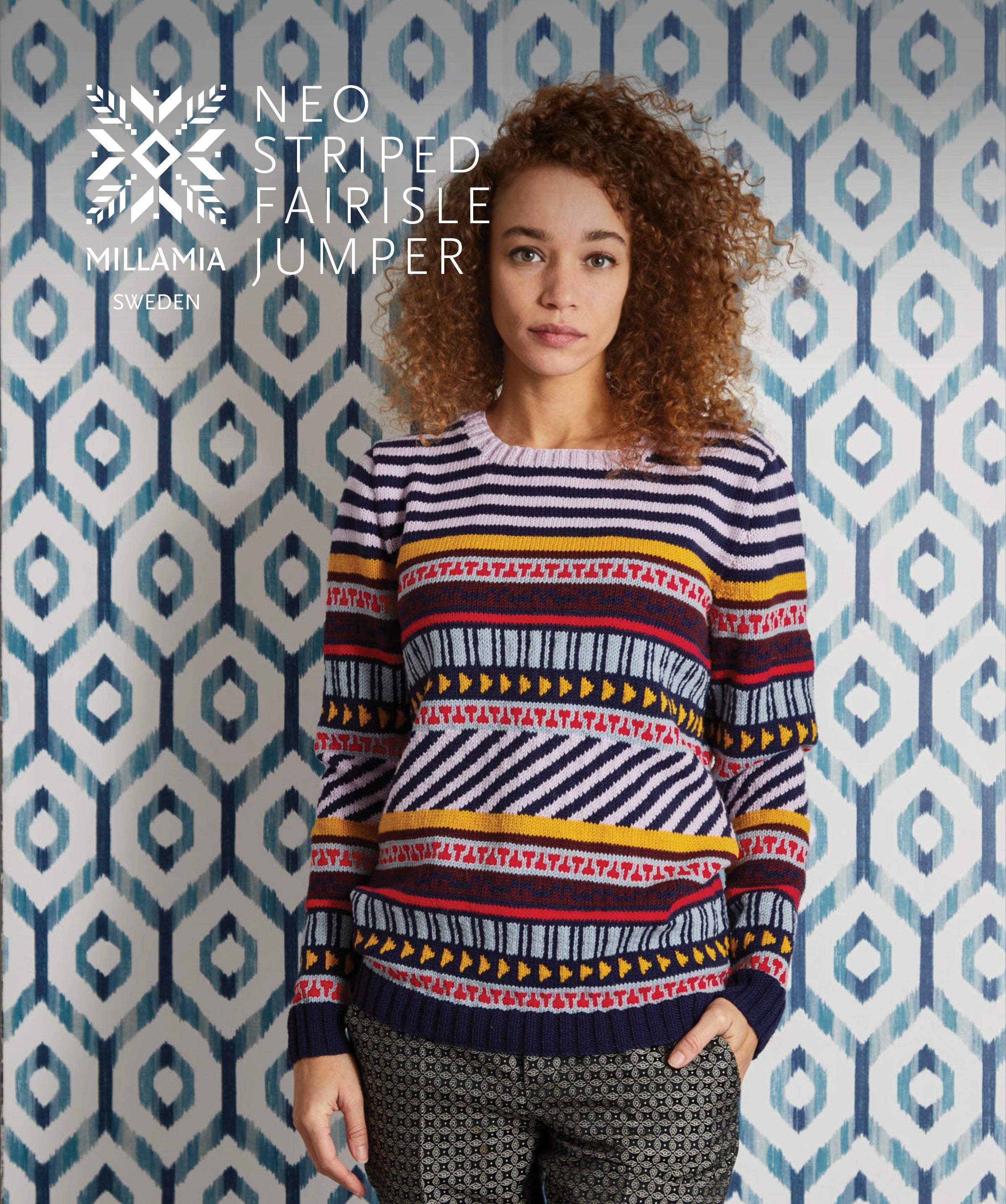 MillaMia Neo Striped Fairisle Jumper Knitting Pattern