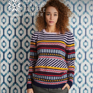 MillaMia Neo Striped Fairisle Jumper Knitting Pattern