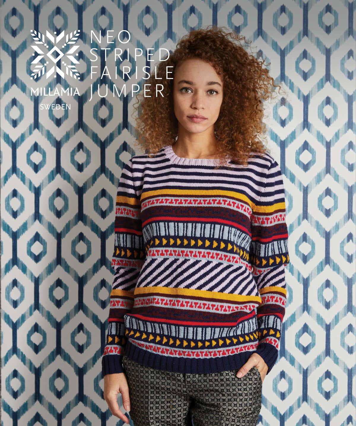 MillaMia Neo Striped Fairisle Jumper Knitting Pattern