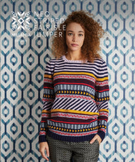 MillaMia Neo Striped Fairisle Jumper Knitting Pattern