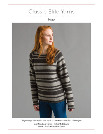 Classic Elite Yarns Hero Jumper Knitting Pattern