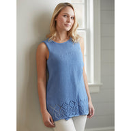 Valley Yarns Wrap It Up Asymmetrical Lace Hem Tank Knitting Pattern