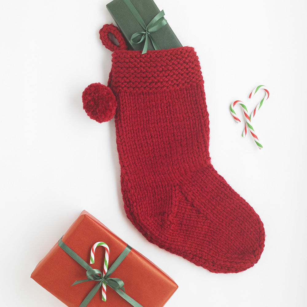 Paintbox Yarns Essential Christmas Stocking Knitting Pattern