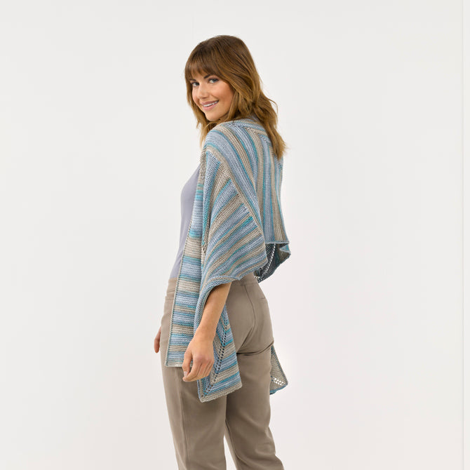 Sesia Miriam Mitered Wrap Knitting Pattern