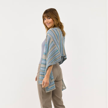 Sesia Miriam Mitered Wrap Knitting Pattern