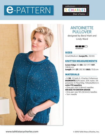 Stacy Charles Fine Yarns Antoinette Pullover PDF