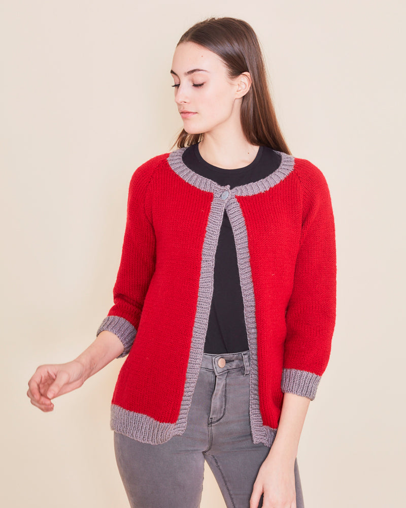 Paintbox Yarns Swing Cardigan Knitting Pattern