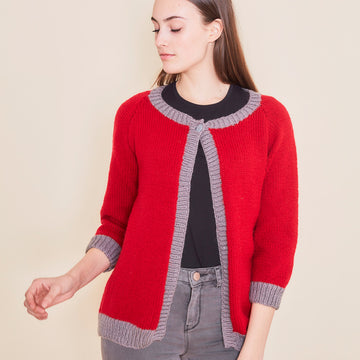 Paintbox Yarns Swing Cardigan Knitting Pattern