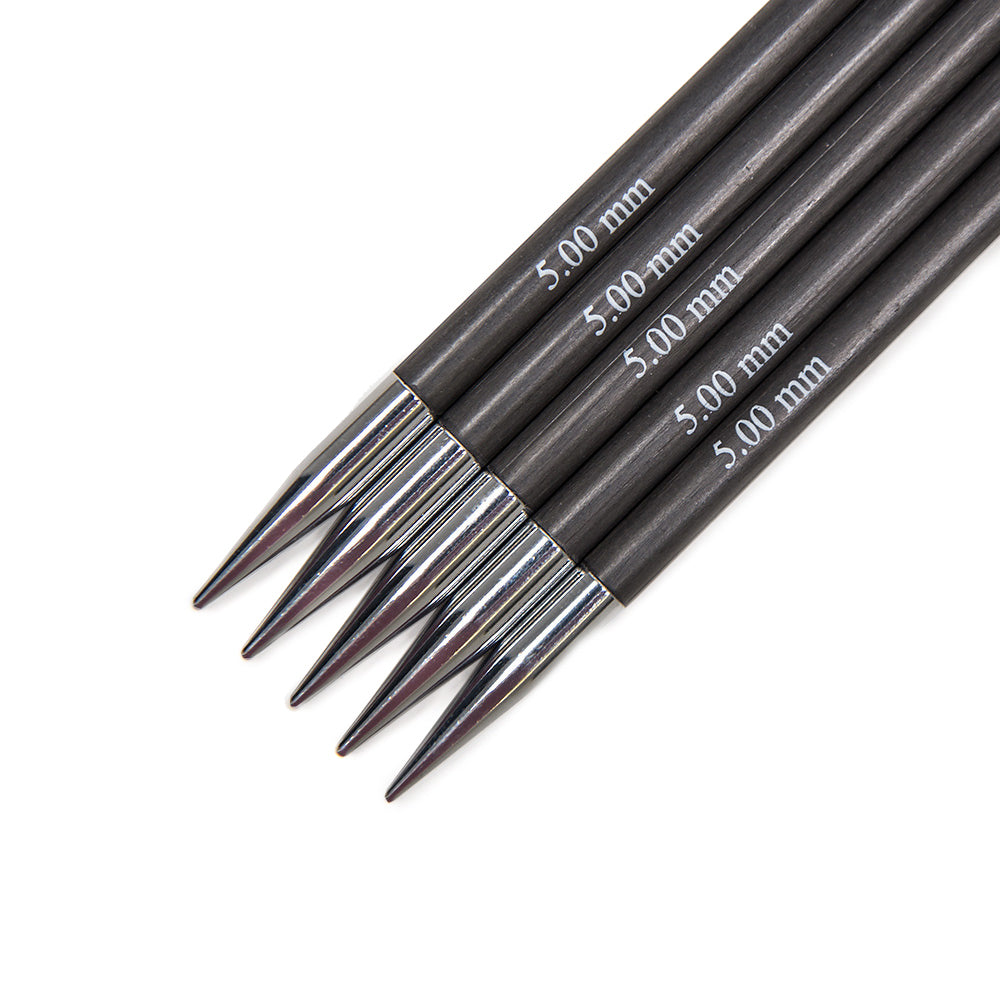 KnitPro Karbonz Double Point Needles 8" (Set of 5)