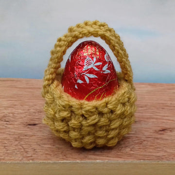Hot Cross Bunny with Creme Egg Cover Basket
