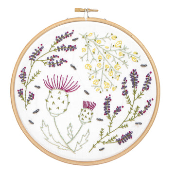 Hawthorn Handmade Highland Heathers Printed Embroidery Kit