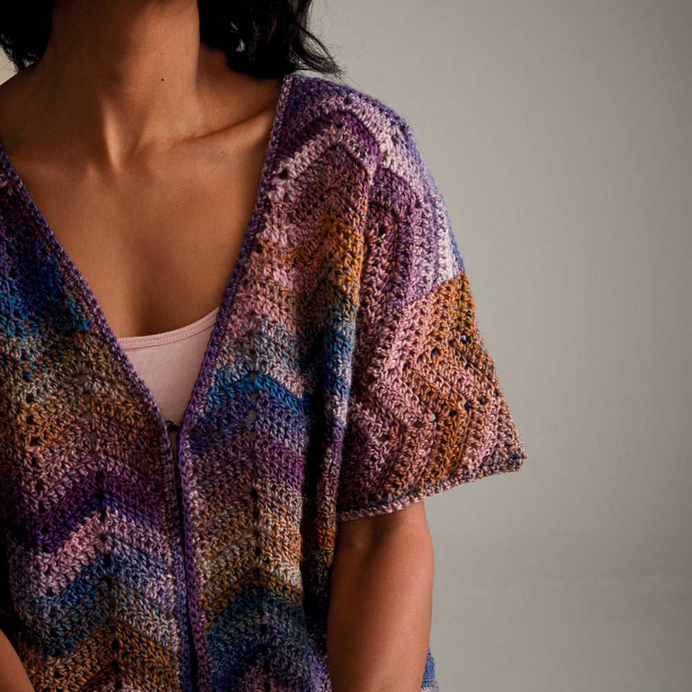 Sirdar Moonlight Bloom Cardigan Crochet Pattern