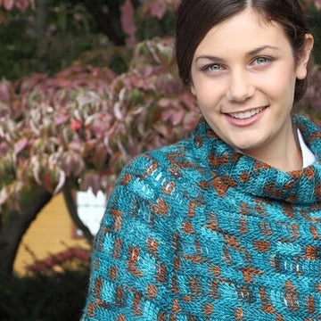 Valley Yarns Deep Woods Poncho Crochet Pattern