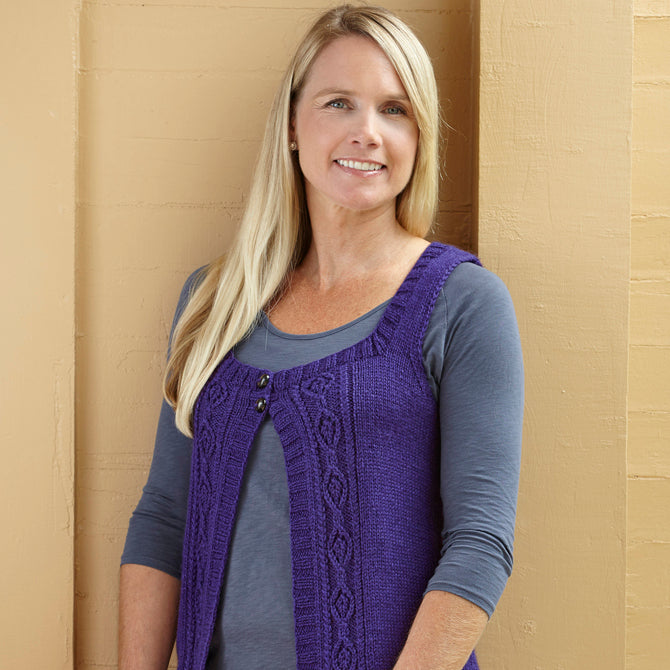 Valley Yarns WEBS Emerging Designer Got You Covered Vest