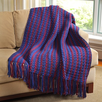 Valley Yarns Berry Bramble Blanket Crochet Pattern