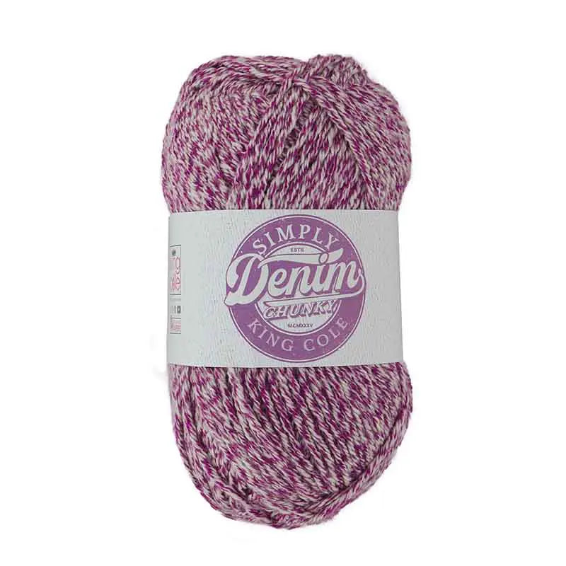 King Cole Simply Denim Chunky Yarn - Acrylic Chunky