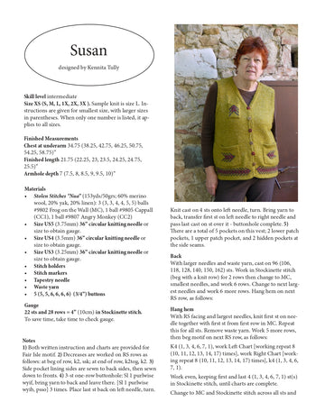 Wildflowerknits Susan Vest Knitting Pattern