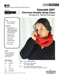 Chevrons Double Wrap Cowl Knitting Pattern