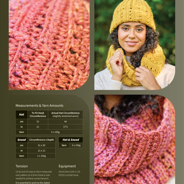 Marisol Crochet Hat & Snood by Cassie Ward in Retreat Twist Chunky