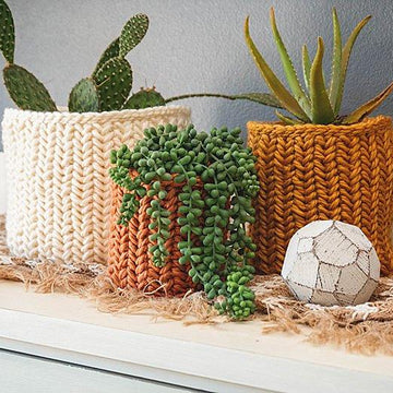 Herringbone Crochet Basket