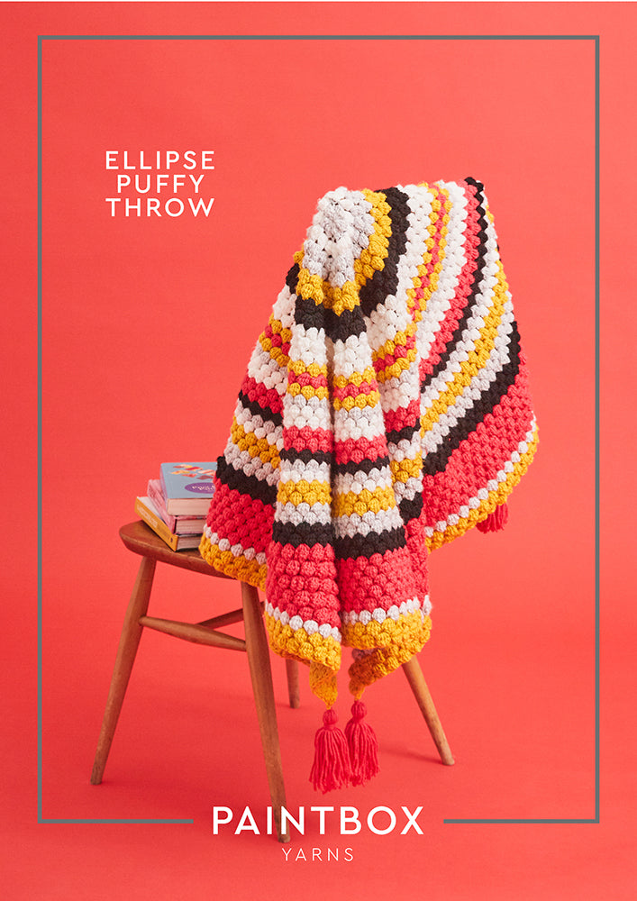 Paintbox Yarns Elipse Puffy Throw Crochet Pattern