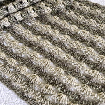 Tunisian Fans Shawl