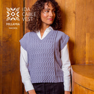 MillaMia Ida Cable Vest Knitting Pattern