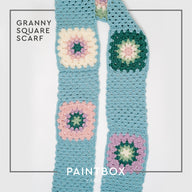 Paintbox Yarns Granny Square Scarf Crochet Pattern