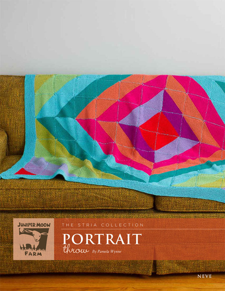 Portrait Throw Blanket Knitting Pattern