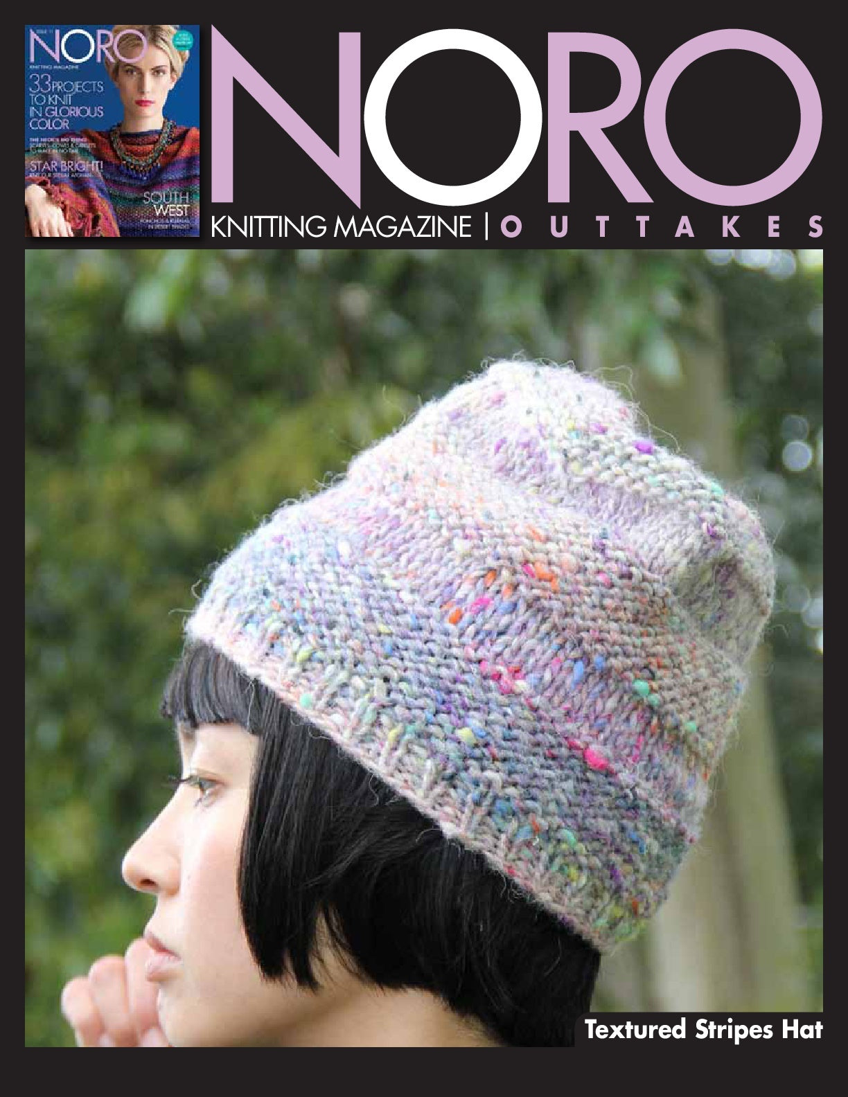 Textured Stripes Hat Knitting Pattern