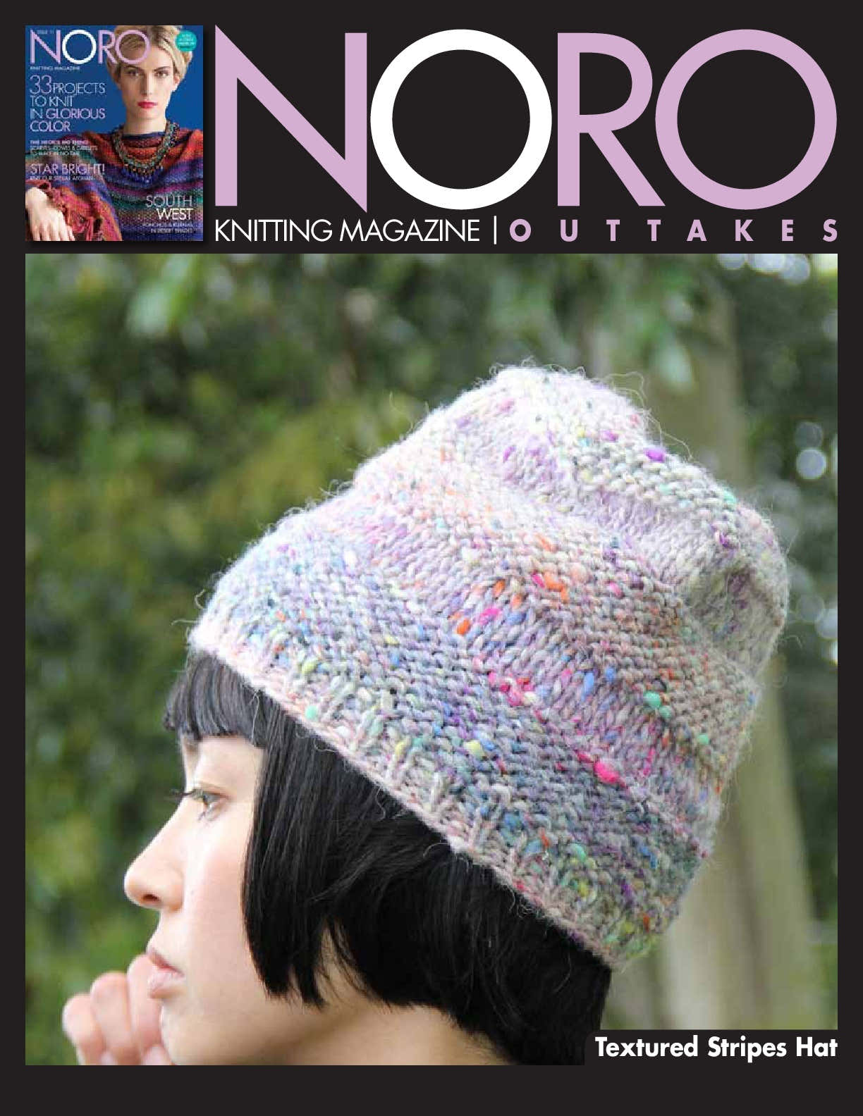Textured Stripes Hat Knitting Pattern