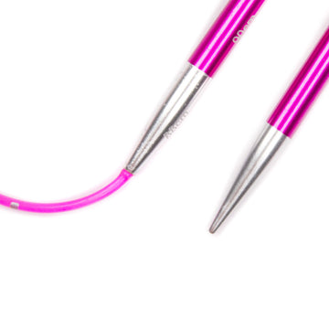 KnitPro Smartstix Pink Fixed Circular Needles 40" (1 Pair)