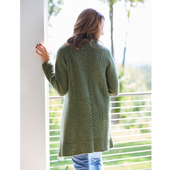 Valley Yarns Moss Fern Cardigan Knitting Pattern