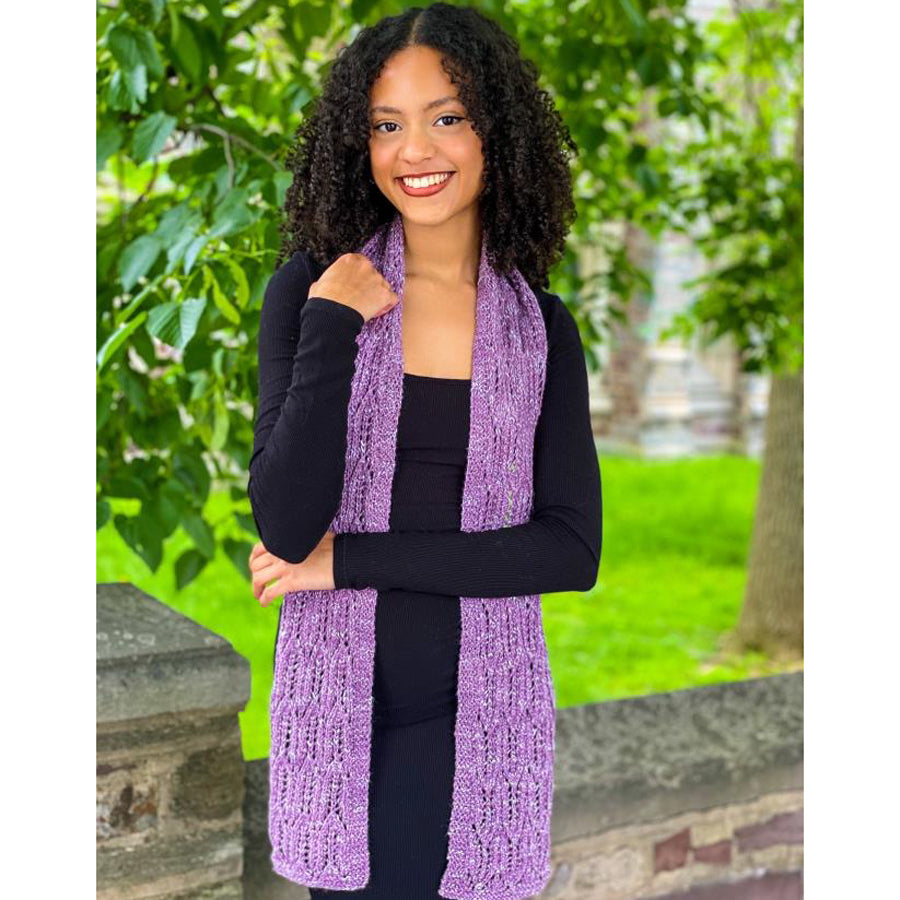 Plymouth Yarn Cathedral Windows Shawl & Scarf Knitting