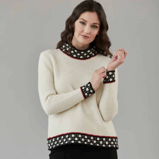 Stacy Charles Fine Yarns Adelia Pullover Knitting Pattern