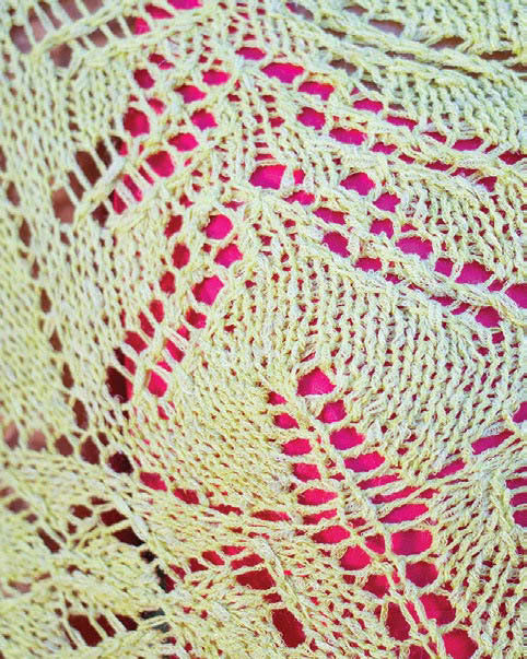 Parrotfish Shawl Scarf Knitting Pattern
