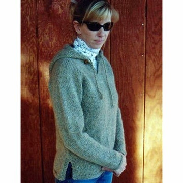 Knitting Pure & Simple 244 Neck Down Hooded Tunic For Women