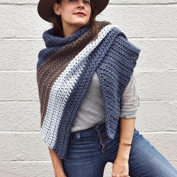 Racer Wrap Scarf Crochet Pattern
