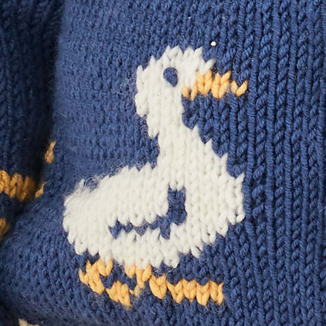 Sirdar Duck Cardigan and Blanket Knitting Pattern