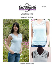 Cascade Yarns FW Summer Breeze Jumper Knitting Pattern