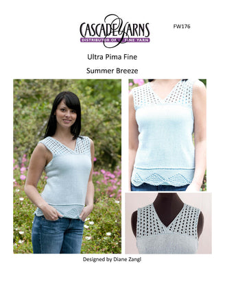Cascade Yarns FW Summer Breeze Jumper Knitting Pattern