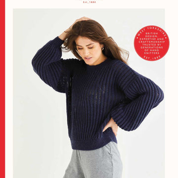 Sirdar Airtex Rib Sweater Jumper Knitting Pattern